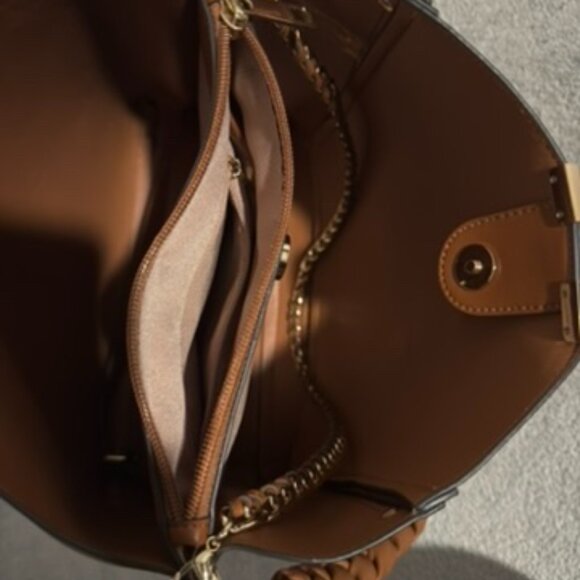 Aldo Nalaynaax Braided Convertible Shoulder & Crossbody Bag โ Brown - Used Once - Picture 11 of 11